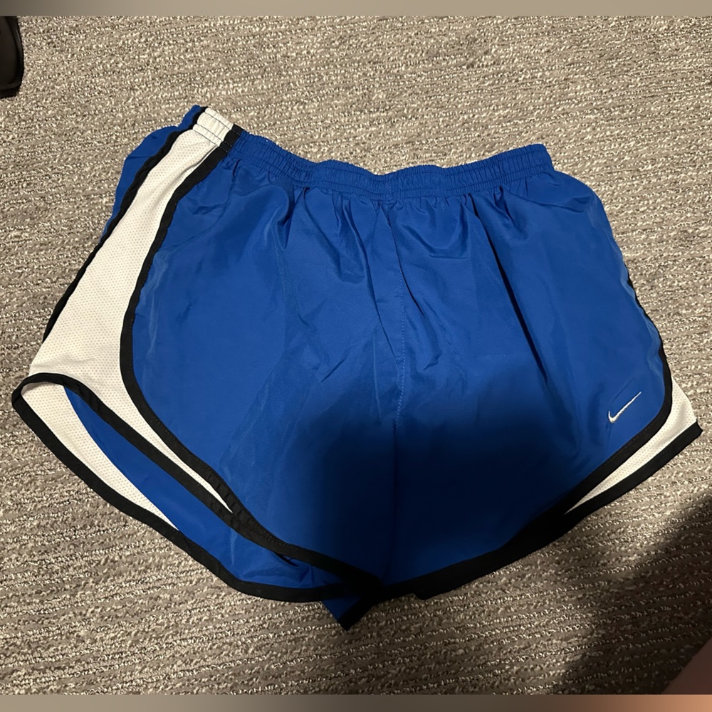 Nike Blue Dri-FIT Shorts with Black and White Accents